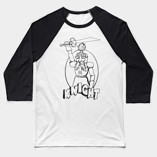 knight knighty cartoon animatronic LOGO Baseball T-Shirt